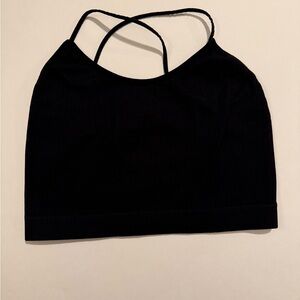 Colsie Black Strappy Tank Top